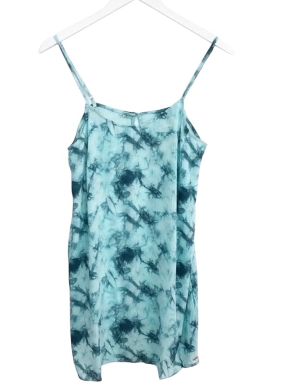 PINK Victoria's Secret Aqua Blue Tie-Dye Slip Dress XS